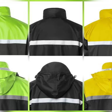 Traje Impermeable de Alta Visibilidad Con Chaqueta Y Pantalón Reflectivo. Ideal para ciclistas y motos 🔶 $69 - 5/7