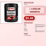 CERA DE PULIR CARRO . - Img 57876904