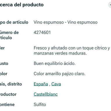 🥂Vino Espumoso🥂 ⭐CAVA⭐ ⚜Castellblanc Brut⚜ 11.5%Vol👌🏼 - 4/4