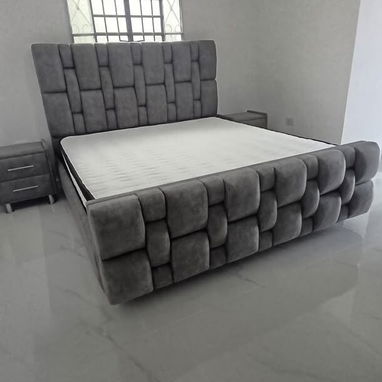 ​👑 ¡Elegancia y Confort para tu Cuarto! Camas Tapizadas de Alta Calidad 👑  ​Dale a tu habitación el estilo lujoso y mo - 6/8