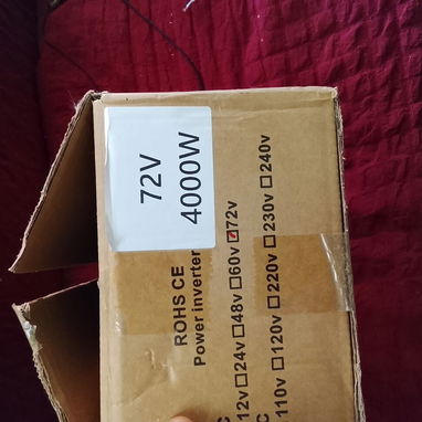 Inversor para Batería 72V  4000 Watts - 5/5