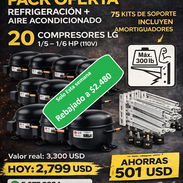 Combo 20 máquinas de frío 1/5 - 1/6 más 75 soporte pie de amigo con amortiguadores incluidos - Img 54480921