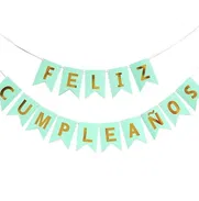 Cartel y banderillas feliz cumpleaños - Img 50519063