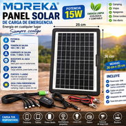 Vendo panel solar mediano para cargar celular, ventiladores, bombillos - Img 57771902