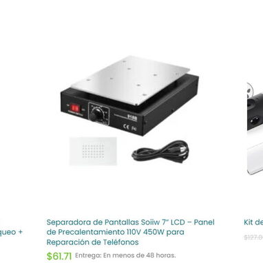 Multímetro digital - Cautín USB - Microscopio digital HD - Bomba soldadura - Separador de pantallas - 2/2