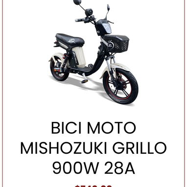 BICI MOTO MISHOZUKI GRILLO 900W 28A $740.00 - Img 116573281