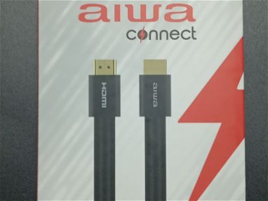 Cable HDMI marca AIWA alta velocidad 6ft - 1,8 mts Compatible con 720p, 1080i, 1080p, 3D, Ultra HD, 4K. Nuevo en caja - Img main-image-45708126