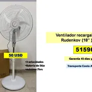 SED-522-Ventilador recargable Rudenkov (18” )....50 USD...51596013...Transporte Costo Adicional - Img 55670445