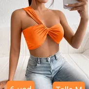Top/ Blusa Corta Veraniega🌺🧡🌴 - Img 57436916