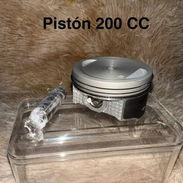 Piston y aros 200cc 63mm falda negra (ava flamingo y más) moto automática 4t - Img 53509842