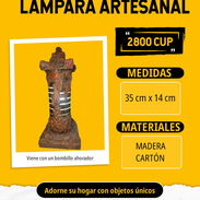 SE VENDE LAMPARA ARTESANAL - Img 51159657