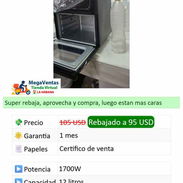 freidora de aire extra grande 12 litros. yoajavi 💯 - Img 56088834