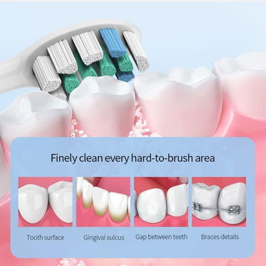 Cepillo de dientes eléctrico sónico con cámara 🌐 - 3/8