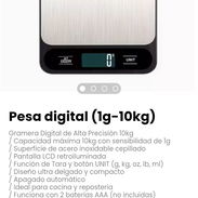 Pesa digital (1g-10kg). Gramera Digital de Alta Precisión 10kg - Img 54852963