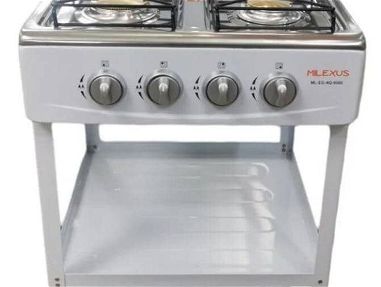 Cocina de gas de 4 hornillas con estantería - Img main-image-45635433