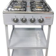 Cocina de gas de 4 hornillas con estantería - Img 45635433