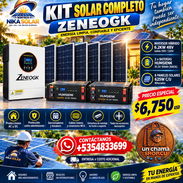 ☀️KIT SOLAR ☀️COMPLETO ZENEOGK INVERSOR 6.2KW + 2 BATERÍAS LITIO HUMSIENK 5 KWH + 6 PANELES 625W BIFACIALES. 📲 54833699 - Img 57752656
