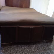 Se vende cama 3/4 de caoba con colchón - Img 45467184
