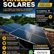 Asesoria e instalación de paneles solares. - Img 56845253