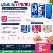 Manicura y Pedicura Con Estuche Premium / Kit de 12 PCS - Img 56059654