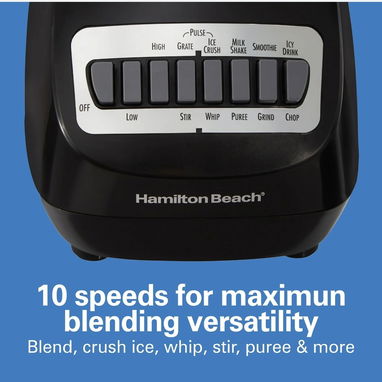 Licuadora Hamilton Beach Smoothie de 650W, 56oz (1.7L), 10 velocidades - Modelo 59190 🌐 - 3/6
