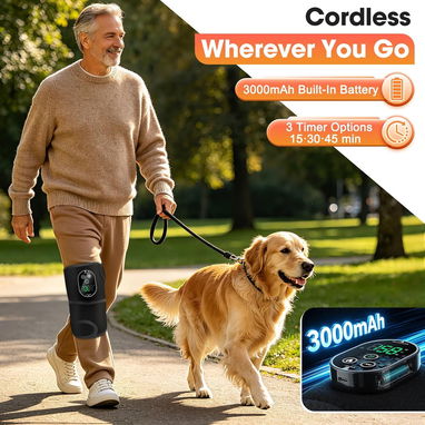 🔥 Masajeador de rodilla con calor – Almohadilla térmica 3 en 1 para codo, hombro y rodilla - 6/8