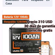 Bateria marca Humsienk de 12V 100Ah con Bluetooth - Img 56902925