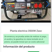 Planta eléctrica Zasc 3500 W - Img 53839078