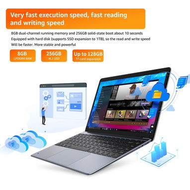 LAPTOP 🎁NUEVA🎁📦CAJA, CHUWI HeroBook Pro (CWI514), 14.1" FHD IPS, Intel N4020, 8GB RAM, 256GB SSD, 8Horas - 7/8