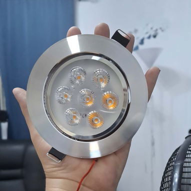 Luces para empotrar dicroicas Led. Calidas plateadas - Img 102165364