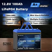 Bateria 12.8v 100ah LiFePO4 - Img 54924731