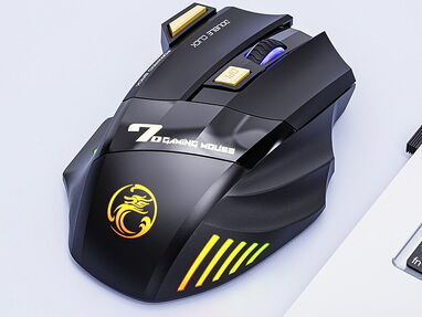 Mouse Gamer X7 Inalámbrico Recargable, luces RGB, clicks silenciosos y cable enmallado....Ver fotos....59201354 - Img 62328967