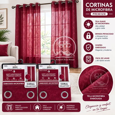👑Cortinas decorativas transparente con diseño (WCO) - 3/3