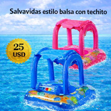 Salvavidas con techito y piscina de bebé. - Img 123157144