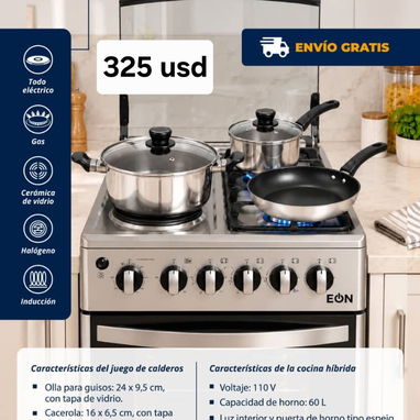 COMBOS DE COCINA + 5 CALDEROS DE ACERO INOXIDABLE - 5/5