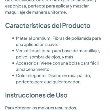 Brocha maquillaje 13 piezas - Rosa pálido 🩷 - Suaves 🌐 - 4/5