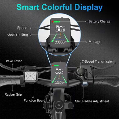 ☎️53544655 🛵 Entrega Gratis ⭐ 🚲 Bicicleta Eléctrica para Adultos – Motor de 749W y Batería 48V 10.4Ah⭐ - 8/10