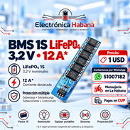 BMS 1S LiFePO4 3.2V 12A – Protección de Batería - Img 58063487