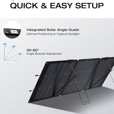 Panel Solar Portátil EcoFlow de 160 W Plegable - 2/9