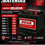 🔋⚡ BATERÍAS SUDA DISPONIBLES ⚡🔋 Dale a tu vehículo la potencia que necesita con nuestras baterías marca SUDA, reconoc - Img 56997488