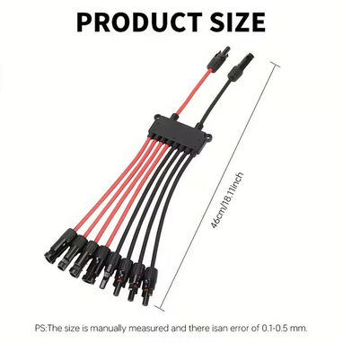 Adaptadores para panales ✨ 4 en 1 | 2 en 1 ✨ Conectores de Cable de Panel Solar MC4 / Varios paneles y una sola salida - 2/2