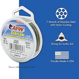 Alambre de acero inoxidable, American Fishing Wire Surflon 1x7 - Img 122003373