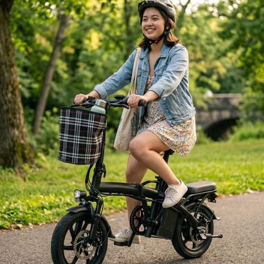 Bicicleta eléctrica plegable con asiento trasero US$550.00 - 2/2