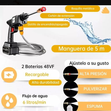 Hidrolavadora inalámbrica con 2 baterías de 48V. NUEVA EN SU CAJA - Img 122921266