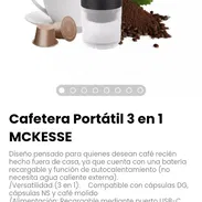Cafetera Portátil 3 en 1 MCKESSE. Incluye: cable de carga, cuchara y manual - Img 56024085