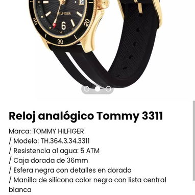 Reloj analógico Tommy 3311. Nuevo - Img 102661451