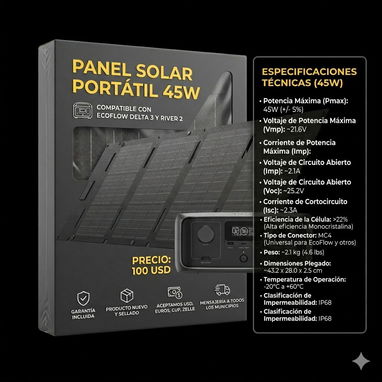 ​☀️ ¡LOS MEJORES PANELES SOLARES 2026! ☀️ ​Especiales para tu EcoFlow y Tenemos Delta 3 Clasica ​📞 56545958 - Img 121312611
