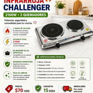 📦 Cocina Infrarroja Challenger – 2100W 🔥 - Img 56558382