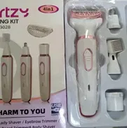 Maquinilla de afeitar eléctrica recargable 4 en 1 para mujer: rostro, nariz, piernas, axilas marca GERTZY importada - Img 50932426