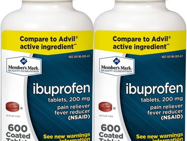 ibuprofeno 200 mg para aliviar el dolor reductor de fiebre 600 tabletas 14$ - Img main-image